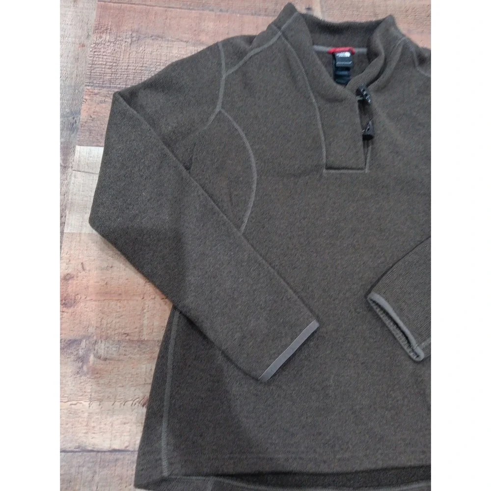 The North Face Womens Brown Fleece Toggle Shawl Neck Sweater XL Pullover‎  2475